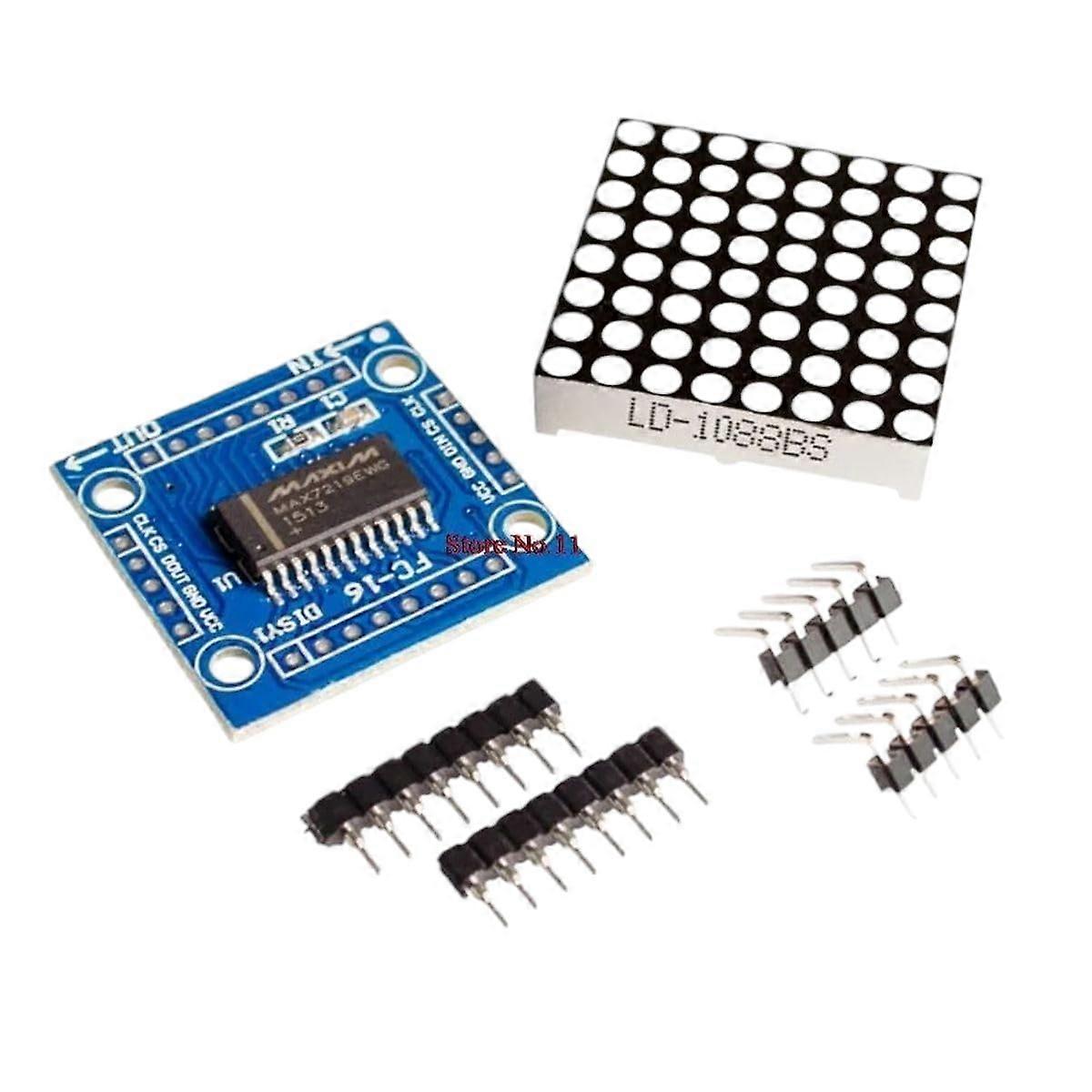 Enkel robotMAX7219 Dot Matrix Modul Mikrokontrollermodul KIT DIY For Ankomst Høy For Kvalitet