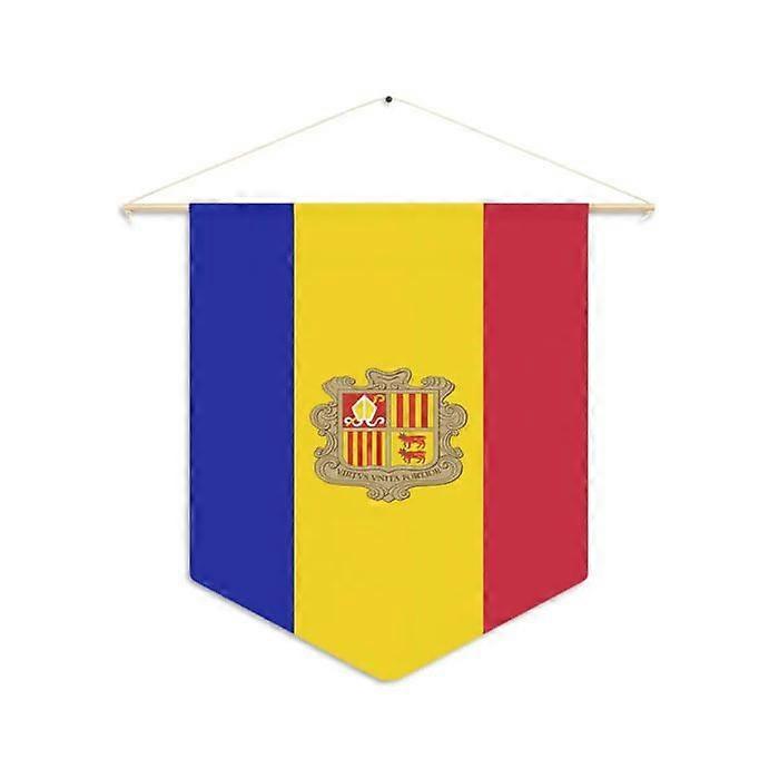 Bunting – Flag of Andorra – 30 x 45 cm – Polyester – Hanging – 1 piece