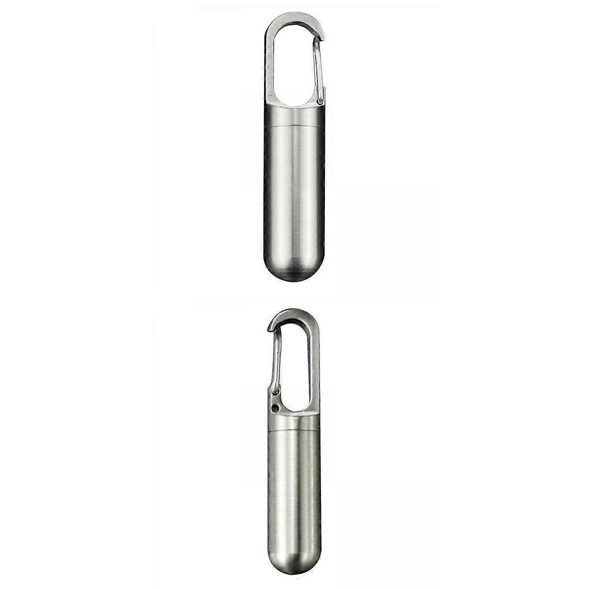 Pack Of 2 Mini Pill Box Portable Pill Organizer Tablet Container
