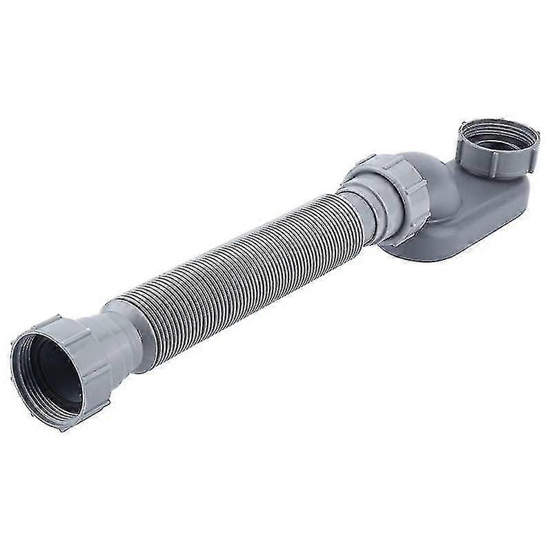 Low Profile 1 1/2 P Trap Flexible Bathtub Shower Drain Pipe Flat P Trap Free Standing Tub Drain For Bath Bathtub Drain-dwdz