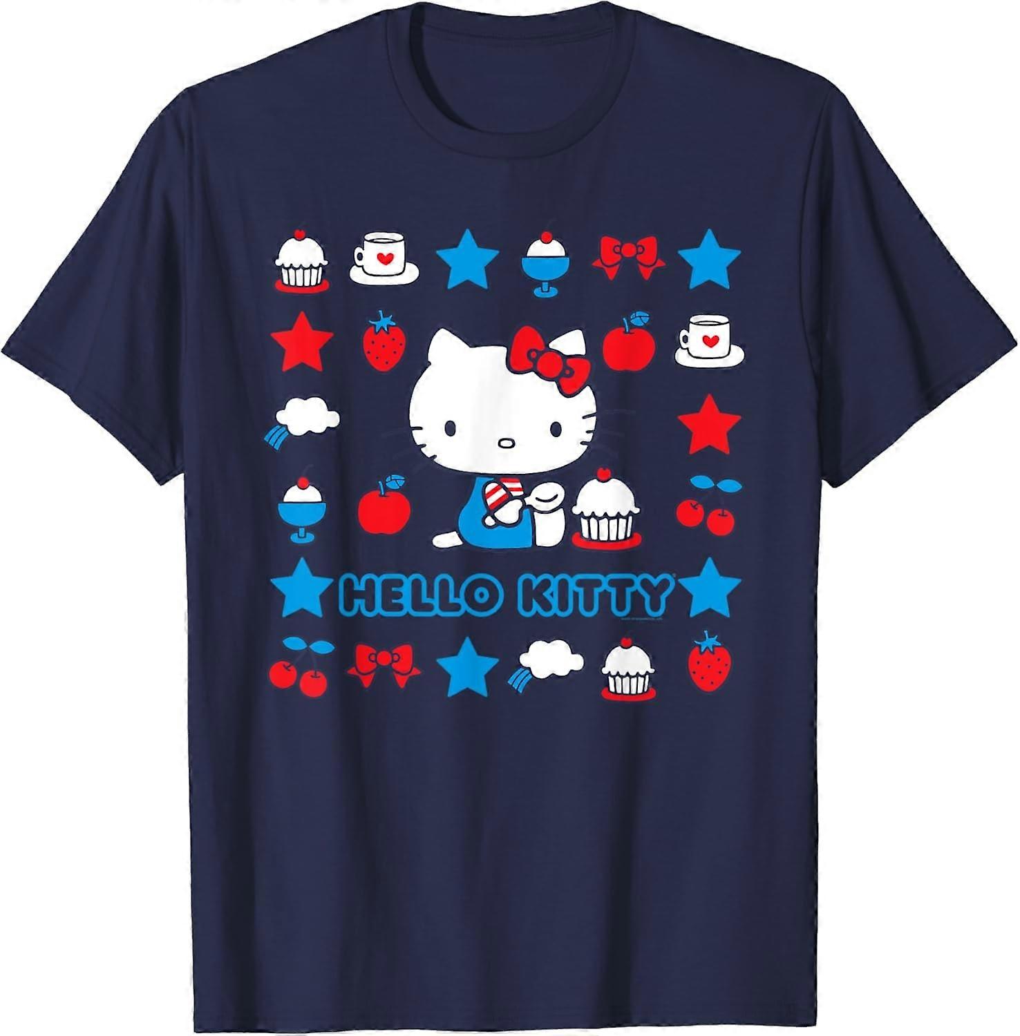 Hello Kitty Csillagok és édességek Új stílusú póló