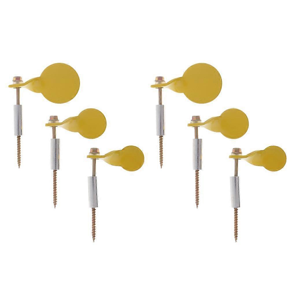 6pcs Heavy Duty Metal Shooting Target Spinner Target Plinking Target na árvore
