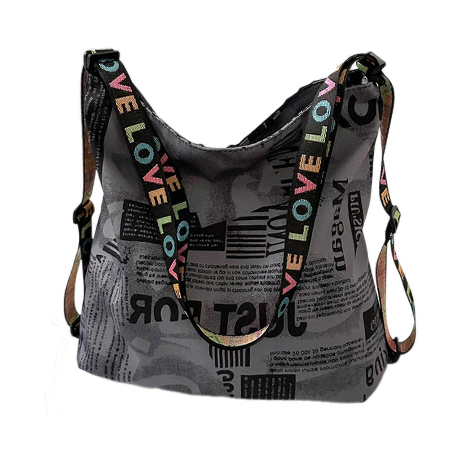 Multi functional Shoulder Bag with Multiple Carrying Styles Backpack for Various Occasions Gray