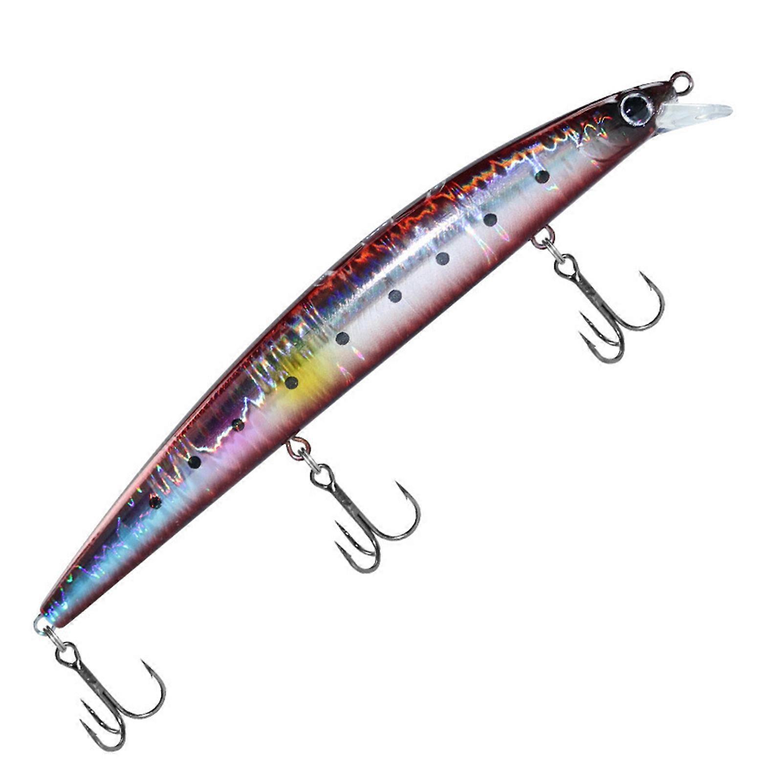 Fishing Lures Life Like Swimbait Hard Baits Bright Colors Artificial Sinking Lures with Three Hooks for Salt&Freshwater