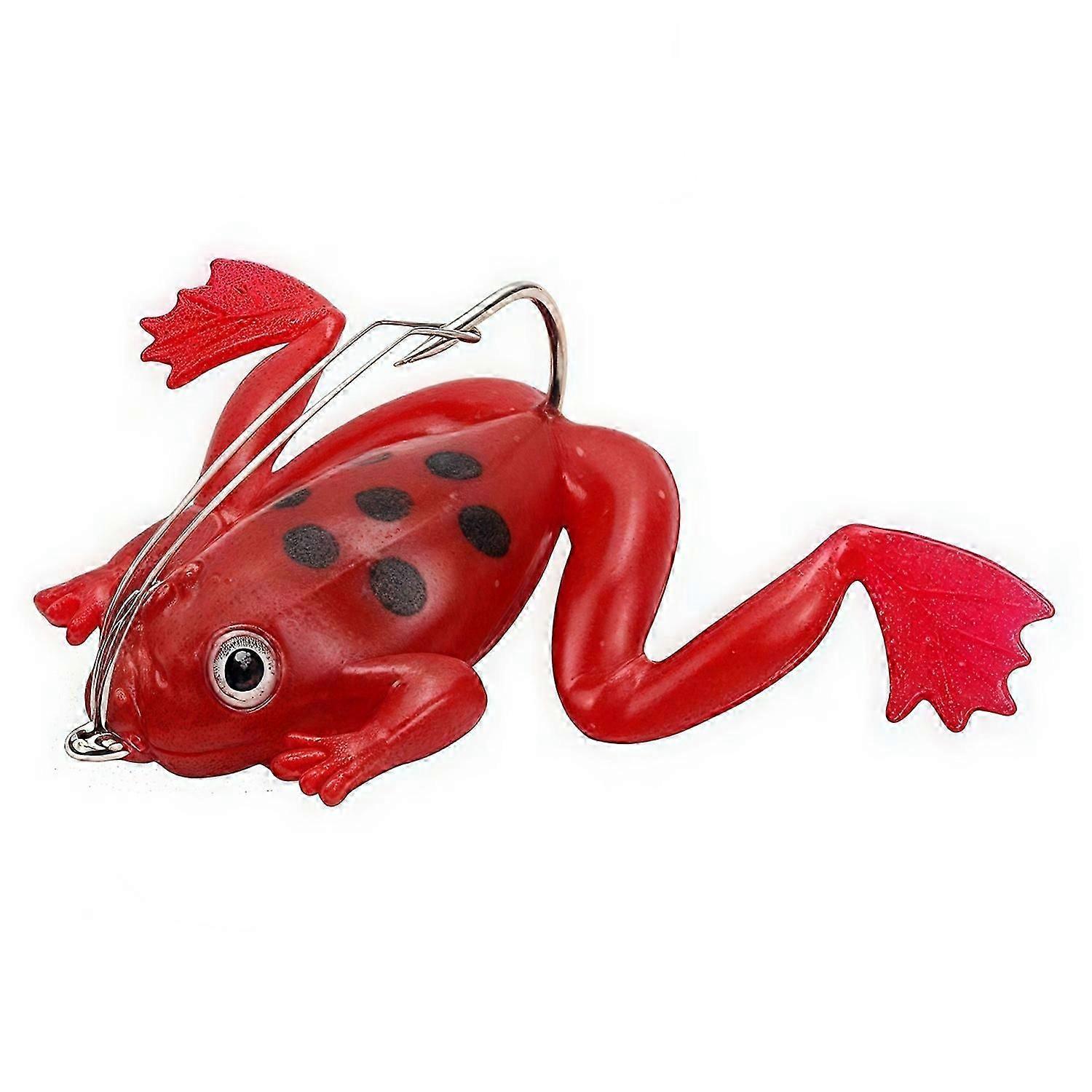 Frog Design Soft Bait 3g 4cm Topwater Realistic Artificial Frog Fishing Lure With Hook - Orange
