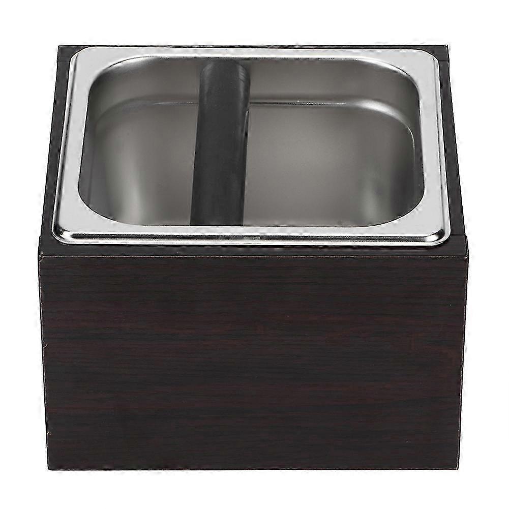2025 Stainless Steel Square Coffee Waste Bin Residue Bucket Container Box with Base