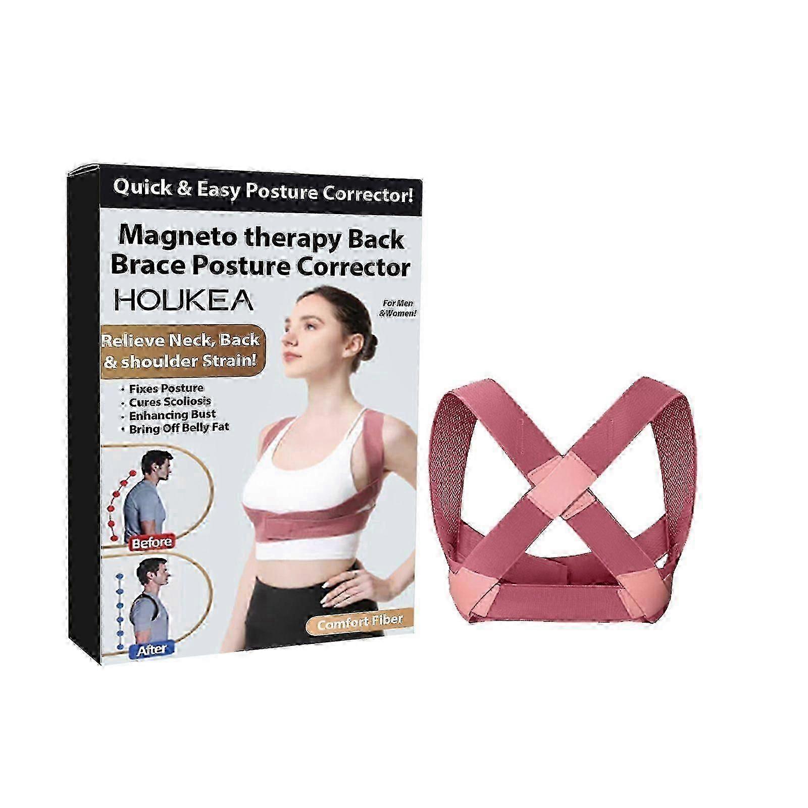 Houkea Back Support Posture Brace Body Back Sitting Position Rectifier Brace Adult Writing Humpback Correction