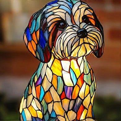 1-Pack Nouveau Chien Maltais Lampe Maison Décoration de Bureau