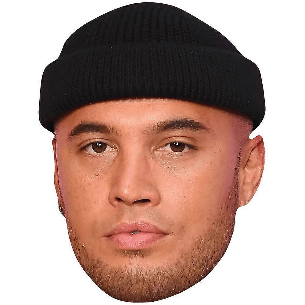 Stan Walker (Hat) Celebrity Mask, Flat Card Face