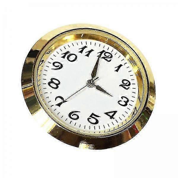 2xround Clock Insert Clock Movement Clock Face For Diameter 1-3/8 Inch Hole Aureate