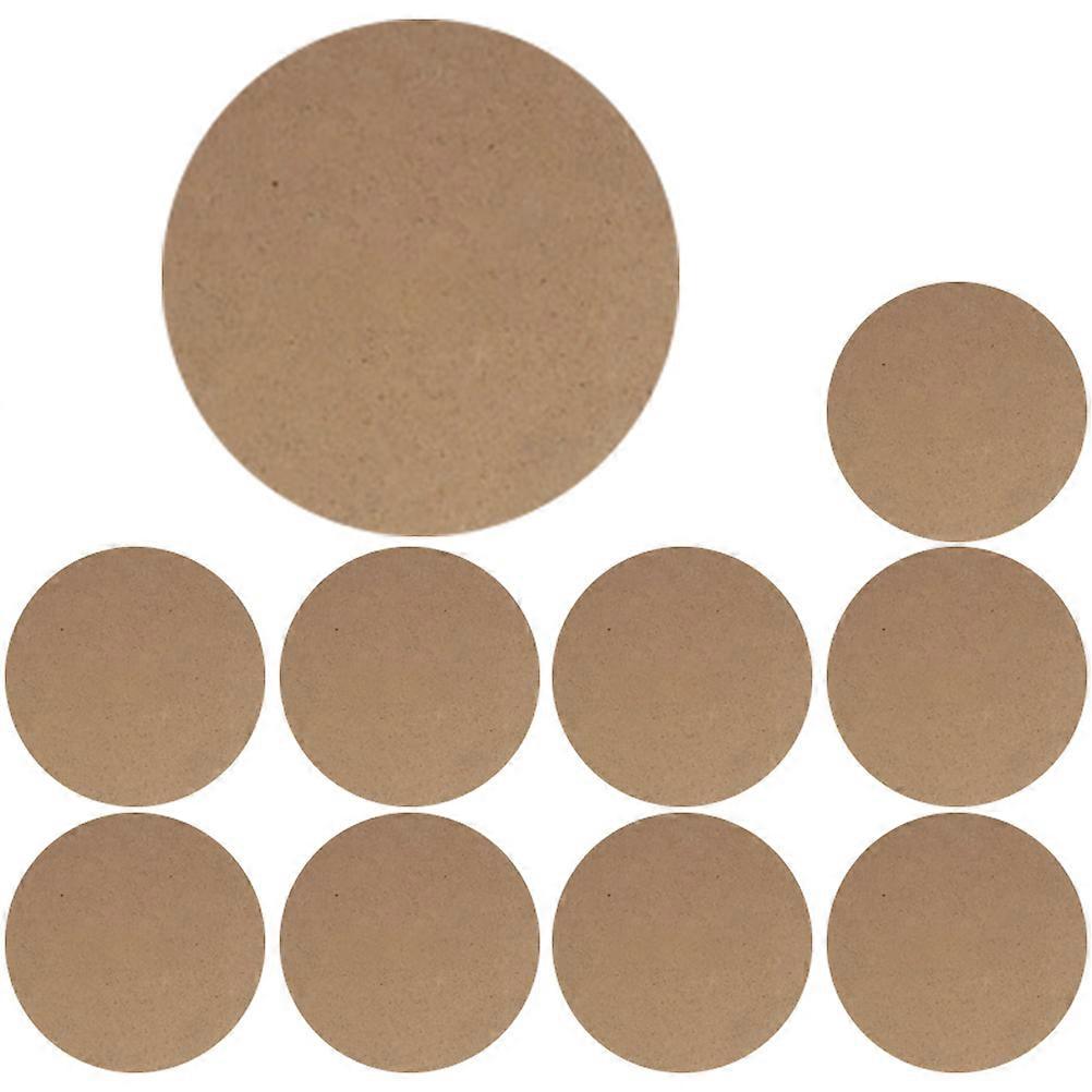 10pcs Lightweight Clay Backing Boards Wooden Craft Panels for Pottery, Sculpting, DIY Art Projects and Creative Displays