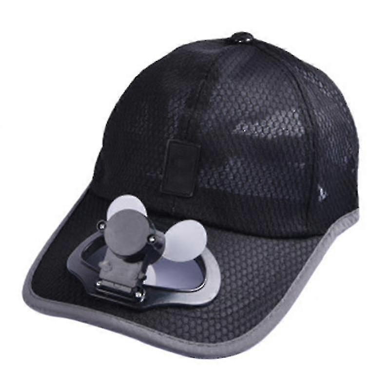 USB Rechargeable Baseball Cap with Sunscreen Function for Outdoor Use
