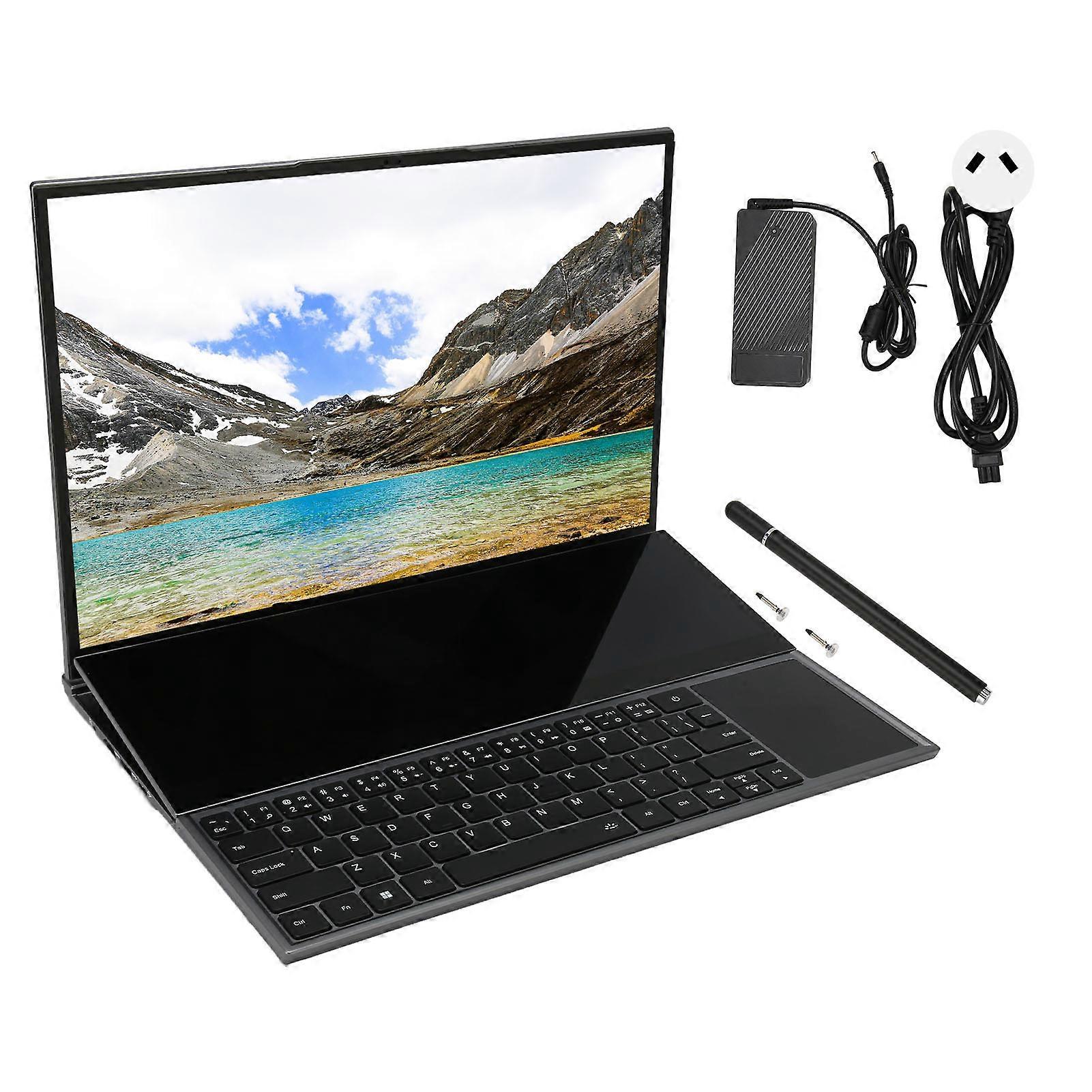 Ordinateur portable double écran 16 pouces 14 pouces 1920x1200 pour I9 10885H Processeur 16 Go de RAM HD Ordinateur portable pour Win 10 11
