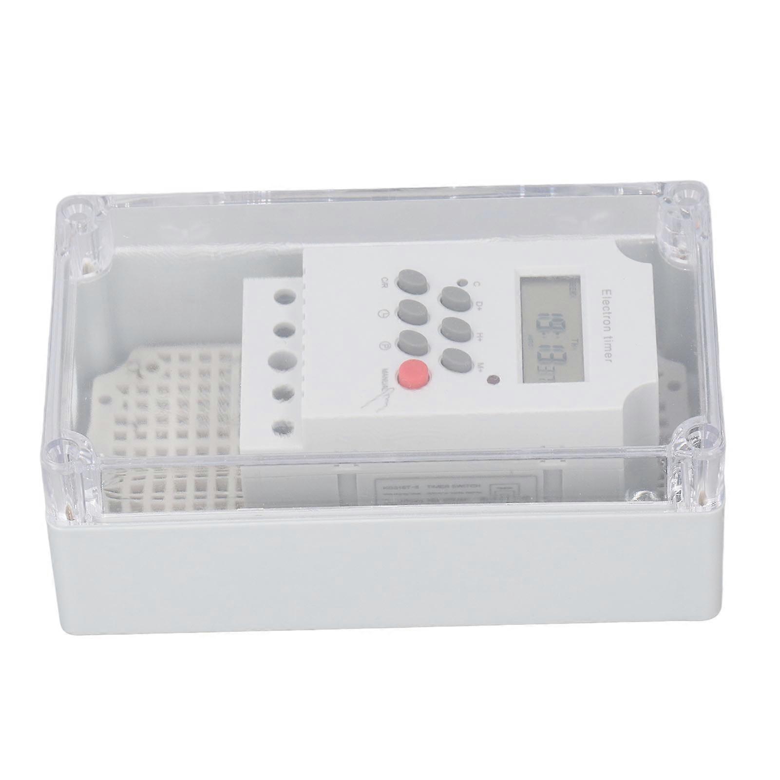 Swimming Pool Pump Timer Waterproof Digital Timer Box Programmable Time Control Switch for Heater Spa Motor AC 220V 
