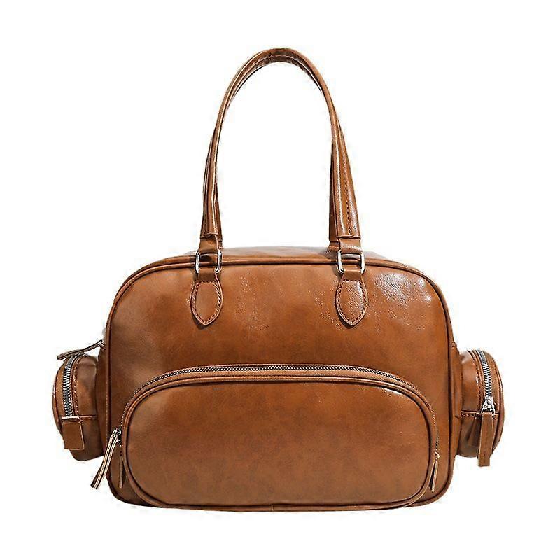 Women's Large Capacity Shoulder Bag Brown