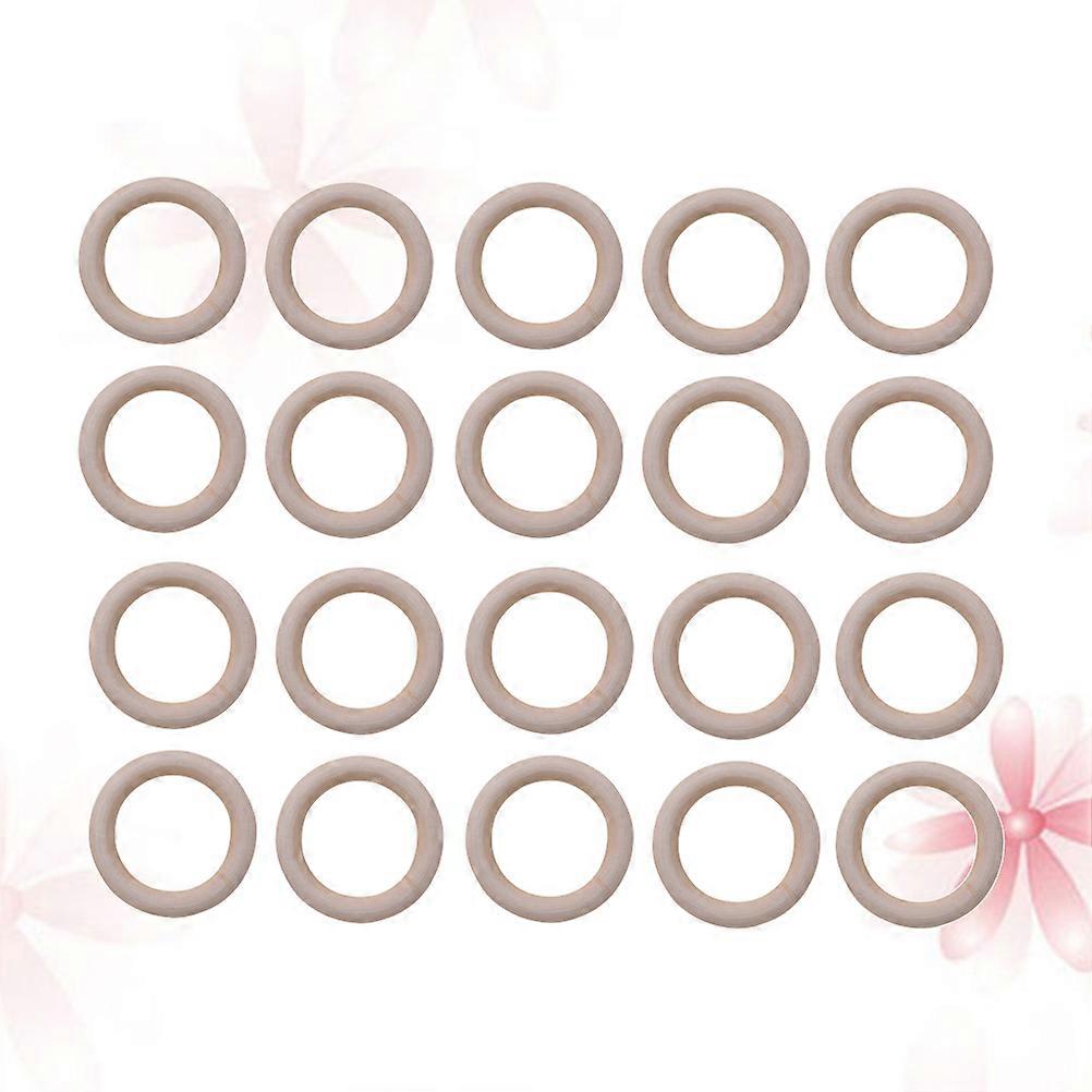 DIY , Wooden Rings with Excellent Craft Potential, Includes 20 Pieces