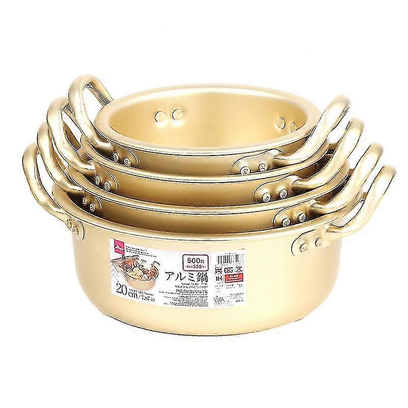 Pot de nouilles ramen coréen Marmite coréenne en aluminium Poêle à nouilles rapides avec poignée-hao