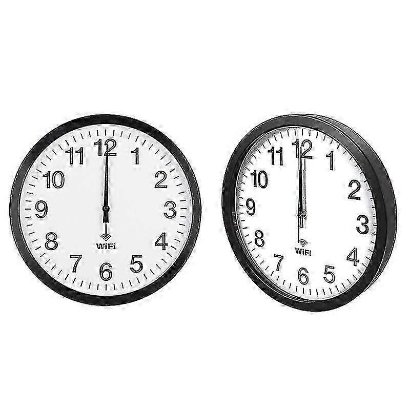 Automatische Zeitsynchronisation Wifi Wanduhr 12 Zoll