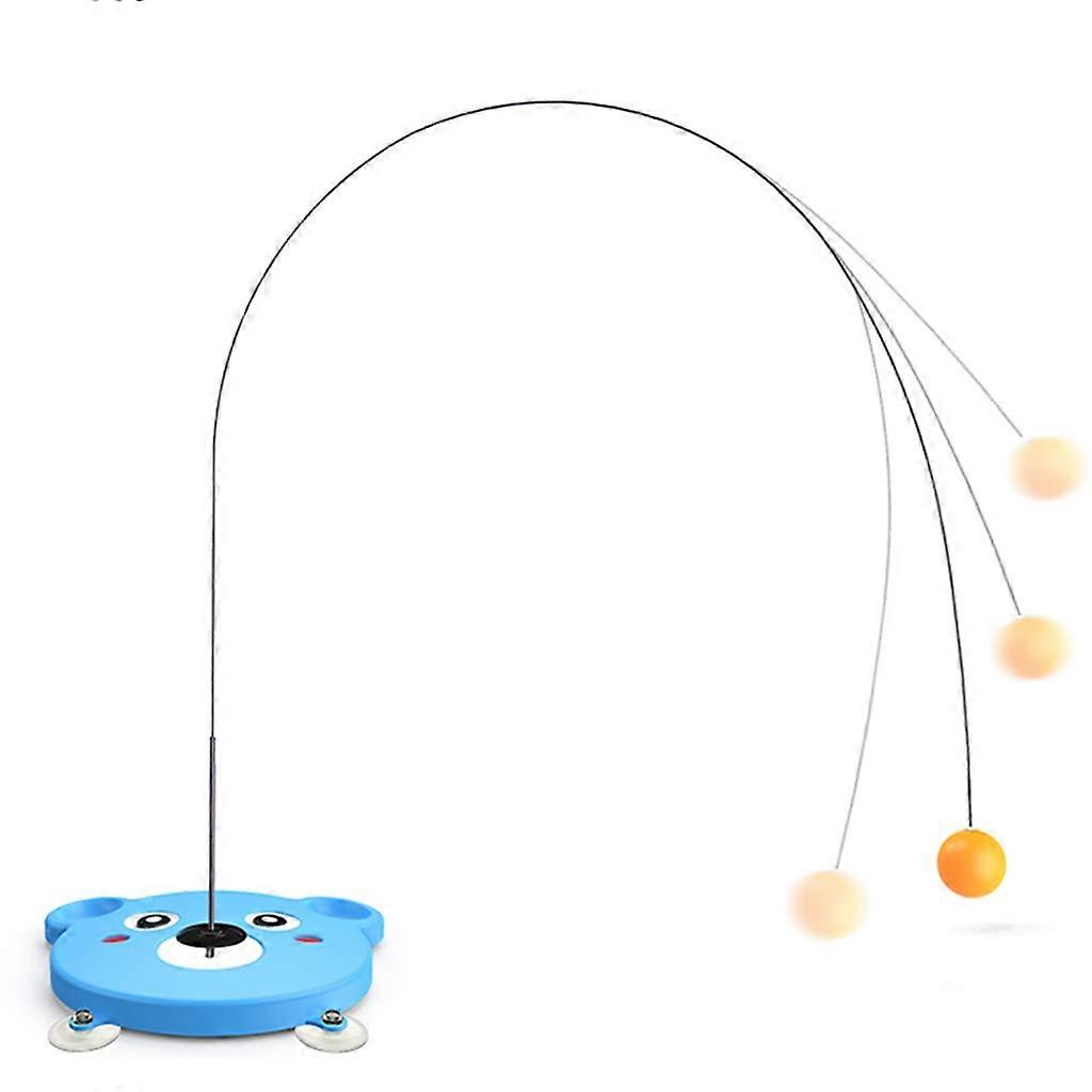Table Tennis Set, Table Tennis Training Shaft with Elastic Soft Shaft for SelfExercise/Leisure/Decompression
