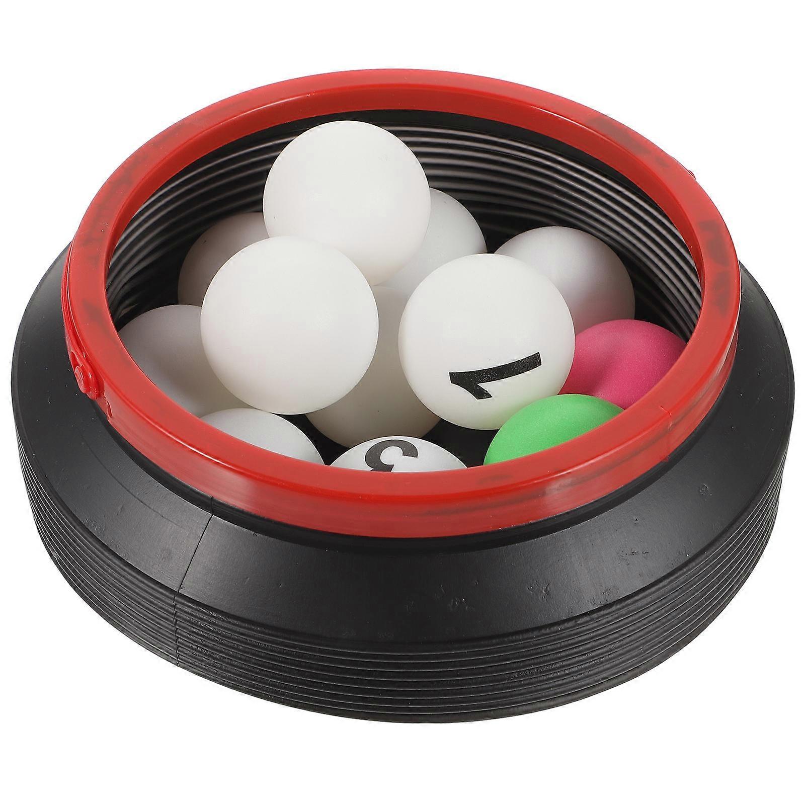 13pcs Durable ABS Pong Balls with Folding Storage Bucket for Party Games, Raffles and Entertainment Activities