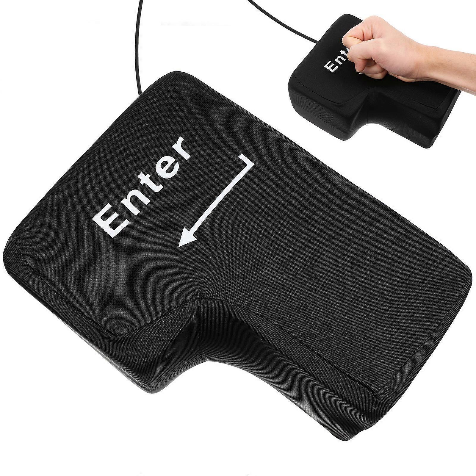 Enter Key Shaped Pillow, Ideal for Office Stress Release and