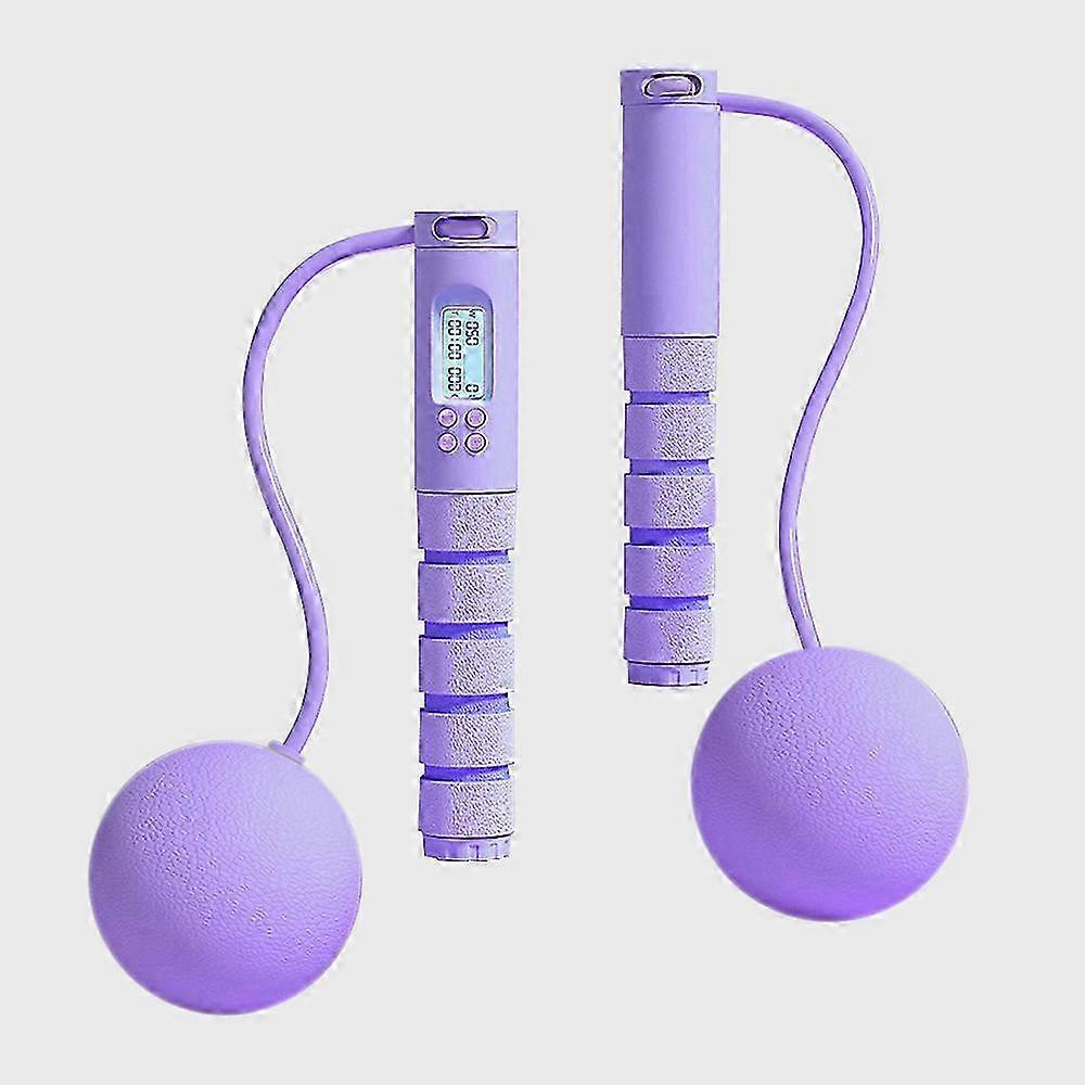 Corda de pular digital ponderada com contador de velocidade, comprimento ajustável