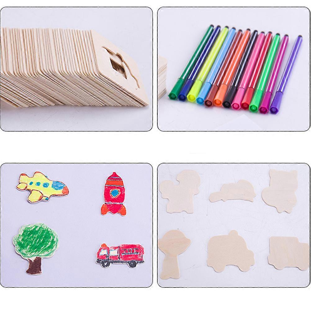 Kids Craft Kits Drawing Art Set Children Learn Painting Tool Toddlers Home Learning 21X15cm Assorted Color Drawing Coloring 1 Set