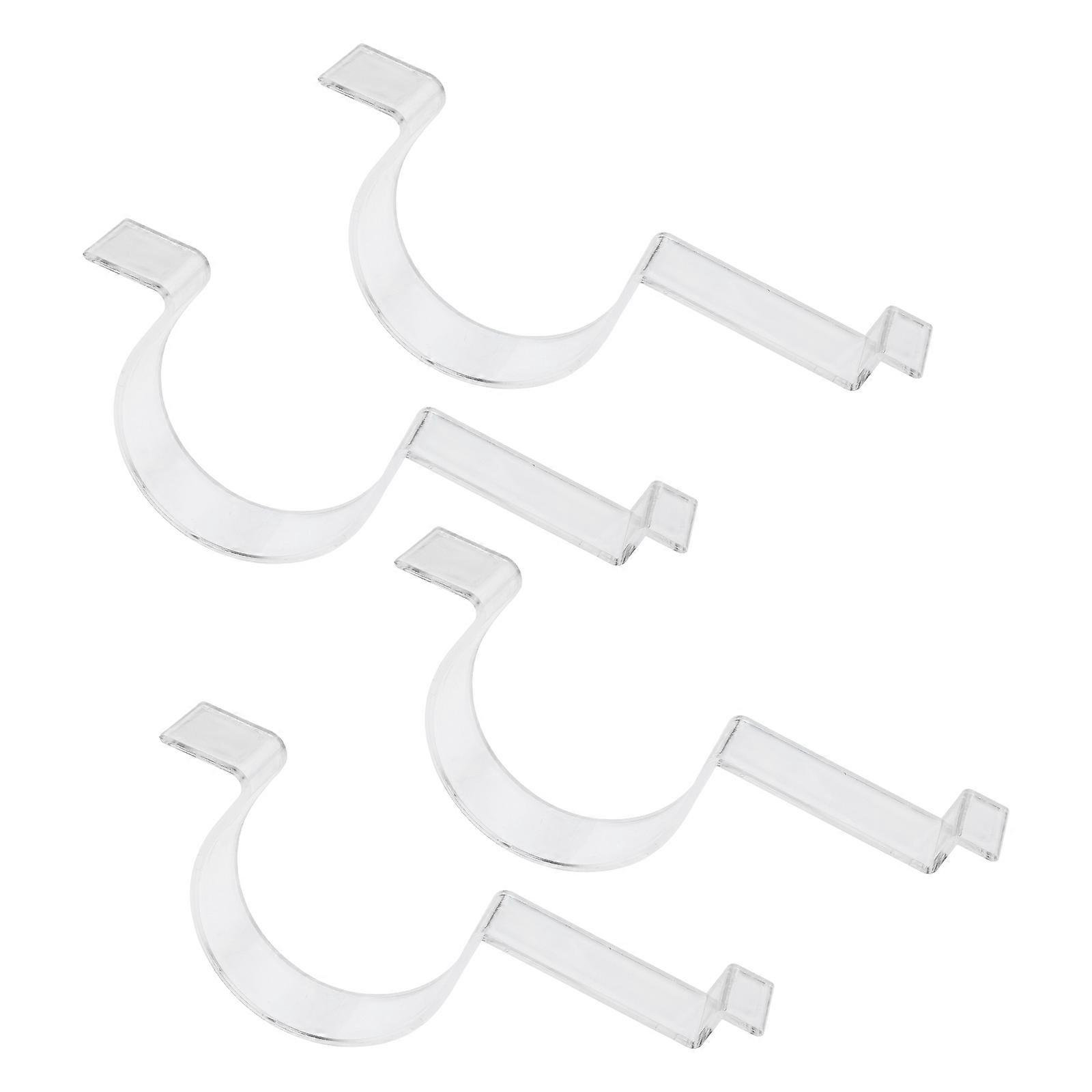 Creative Belt Display Stands for Shop Acrylic Transparent 4Pcs Fits Design Wonderful Deluxe