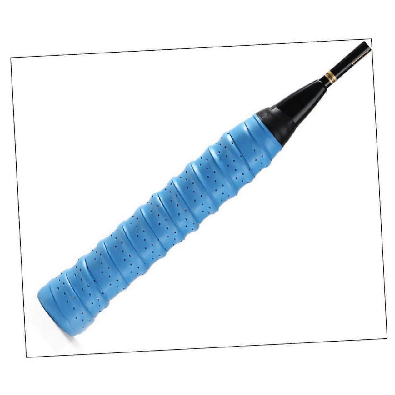 Badminton and Tennis Racket Grip Tape NonSlip Soft Grip Tape with Perforation SelfAdhesive for Sports Equipment Random Colours