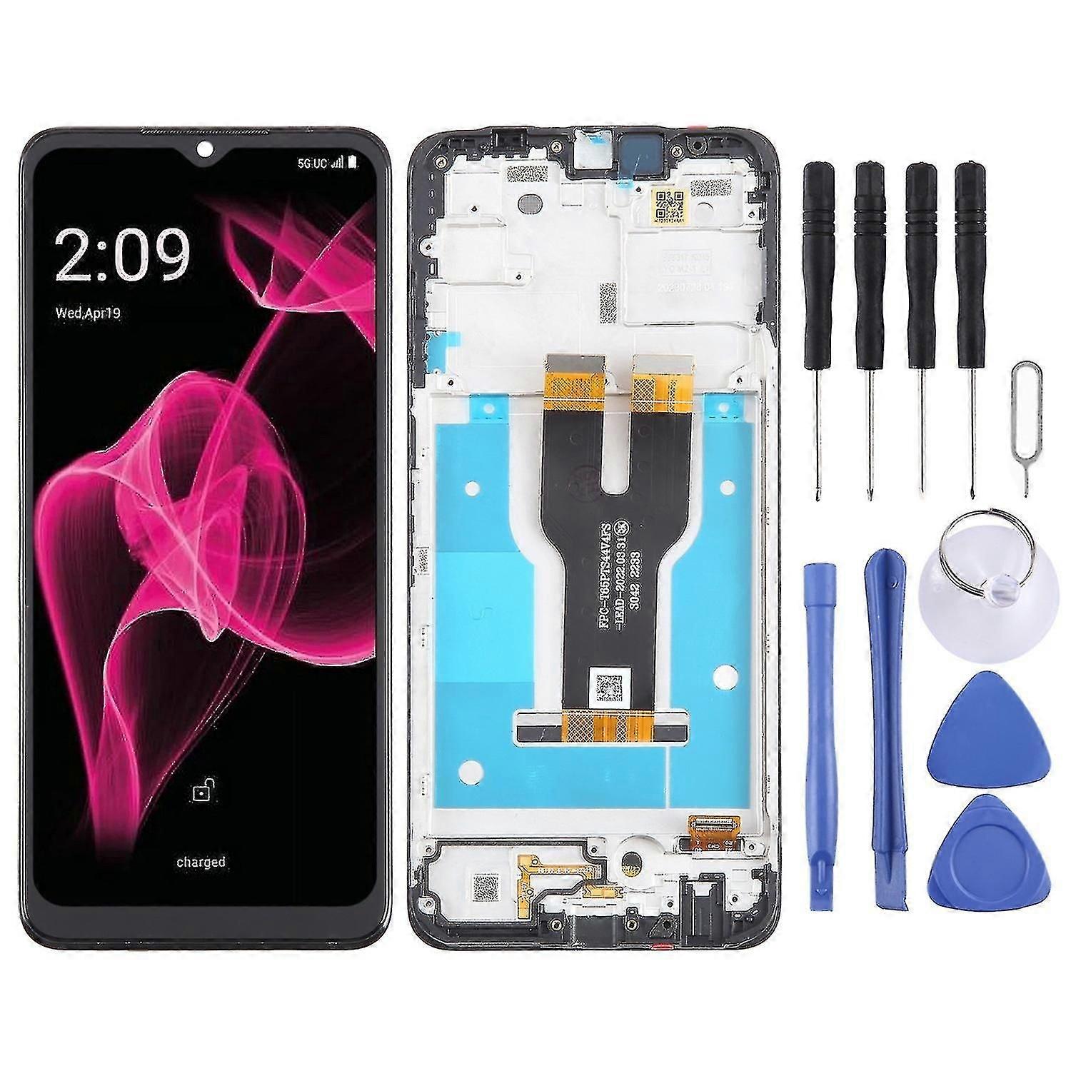 LCD-Touchscreen-Ersatz-Digitizer Vollmontagerahmen für T-Mobile REVVL 6X 5G