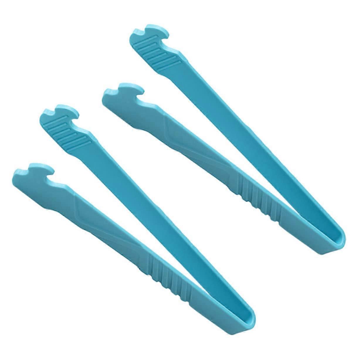 2-Piece Grill Tongs Nylon Food Tongs with Heat-Resistant Handle for Cooking and Serving at Food Parties