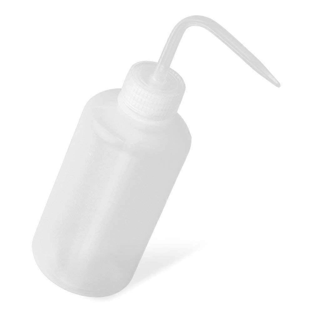 Squeeze Bottle Reusable Plastic Watering Can for Succulent Plants and Flowers 500ml Clear White Garden Tool