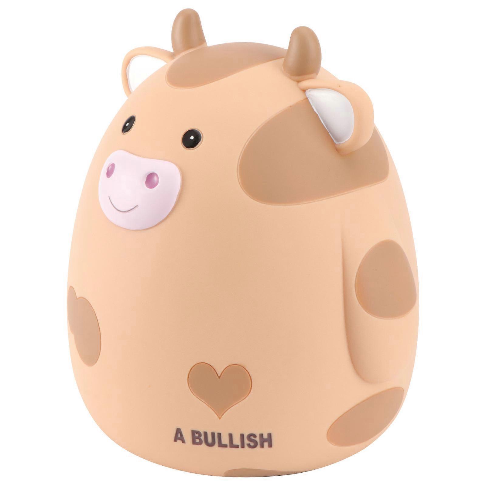 キッズマネーバンク牛飾りマネーストレージ新年プレゼント16x14.5cm1セット