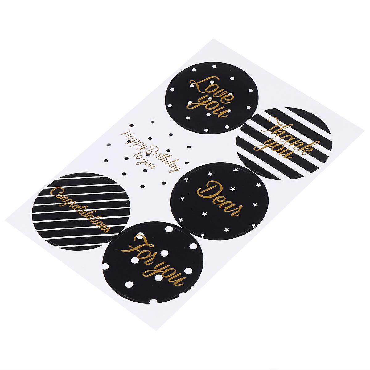 Present Stickers Assorted Color Square Self-Adhesive Decorative Birthday Party present Wrapping 600Set