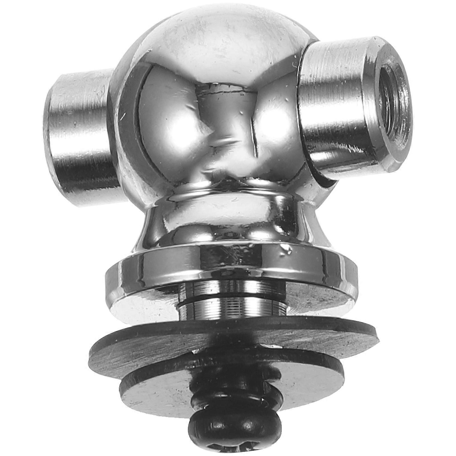 Tom Drum Kit Mount Bracket Zinc Alloy Percussion Base Instrument Part Durability Silver 3.6x2.5x1.7cm 1Pcs
