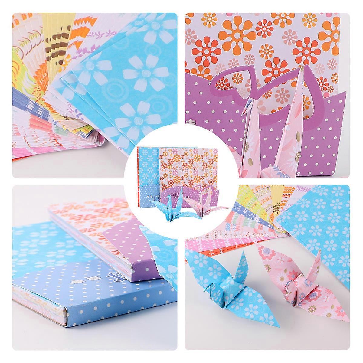 Diy Hand Craft Paper For School Projects And present Giving Square 14.5x14.5cm Assorted Color 2 Sets
