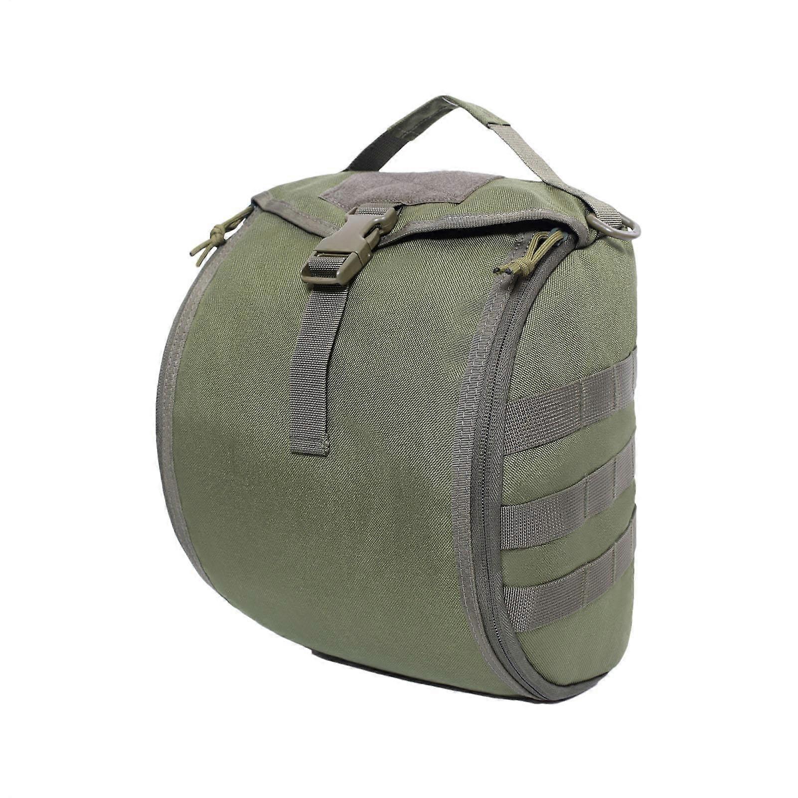 Helmet bag – motorcycle helmet storage with spacious interior  Reflective backpack army green