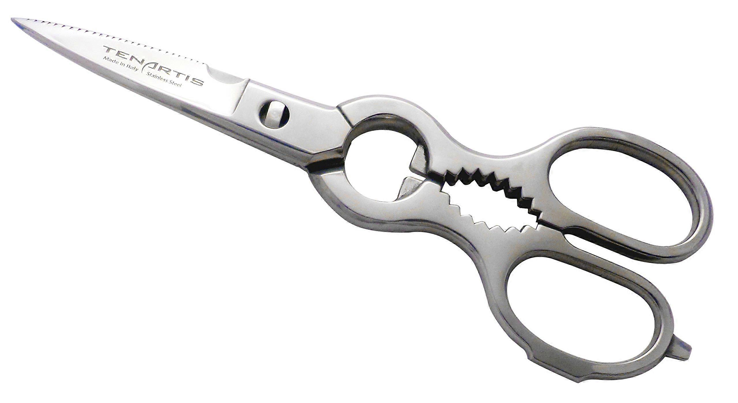 476 Stainless Steel Come-Apart Kitchen Scissors - Italian Made, Multi-Purpose, Durable, Easy to Clean