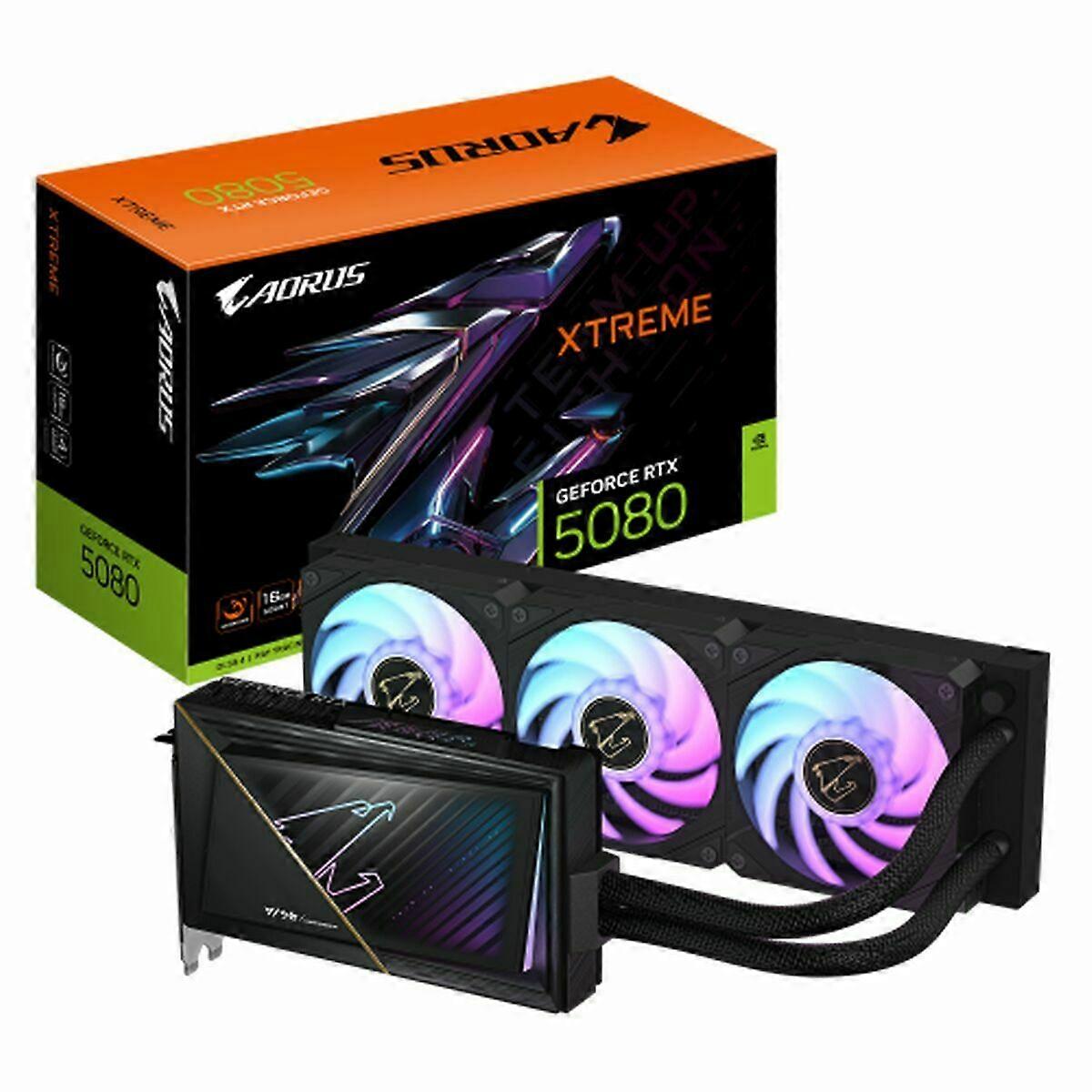 Graphics card Gigabyte GV-N5080AORUSX W-16GD GEFORCE RTX 5080 16 GB GDDR6
