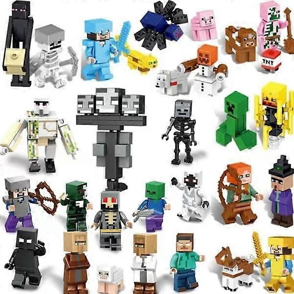 QD\" Minecraft minifigura készlet 29 minifigura gyermek ajándék 29 db