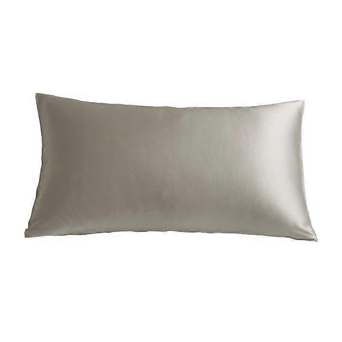 COTON PUR Pillowcase Silk Mulberry Silk Pure Cotton - Silk Silver - 50 x 70 cm
