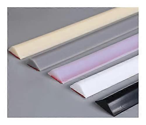 Sealing Strip for Shower Water Barrier, Silicone Corner Dam for Wet Rooms, for Countertop and Sink, Splash Guard for Kitchen/Black/6M/236 Inch
