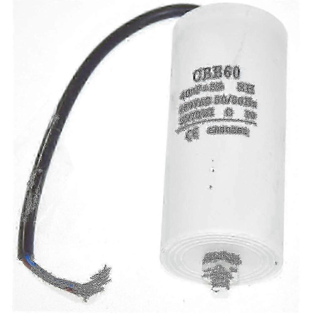 Motor Running Capacitor 450V 40uF 50/60Hz with 22cm Cable Connectors for Universal Use