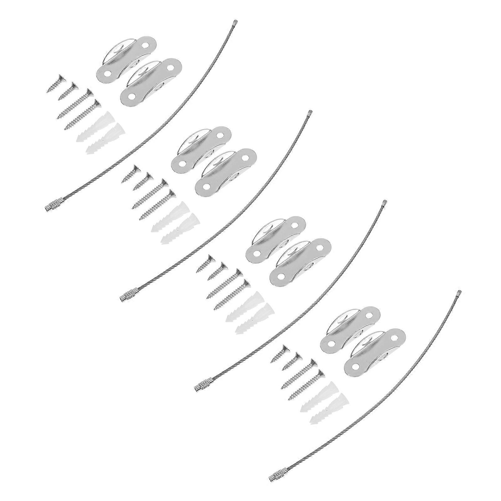 Metal Anti-Tip Furniture Straps for Household Use Silver Sets