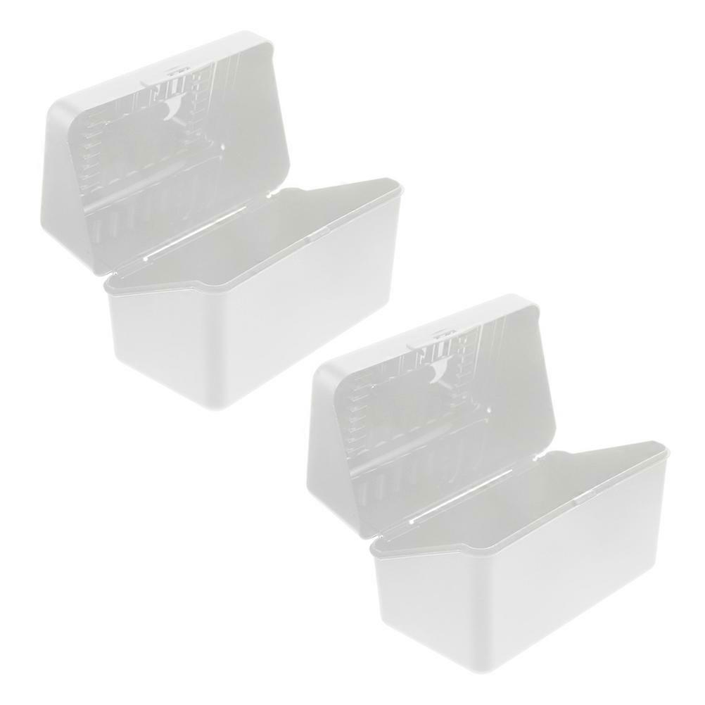 Card Container Business Card Box Office Supplies Waterproof Simple Design Rectangular 14.50X9.00X8.00CM 2Pcs