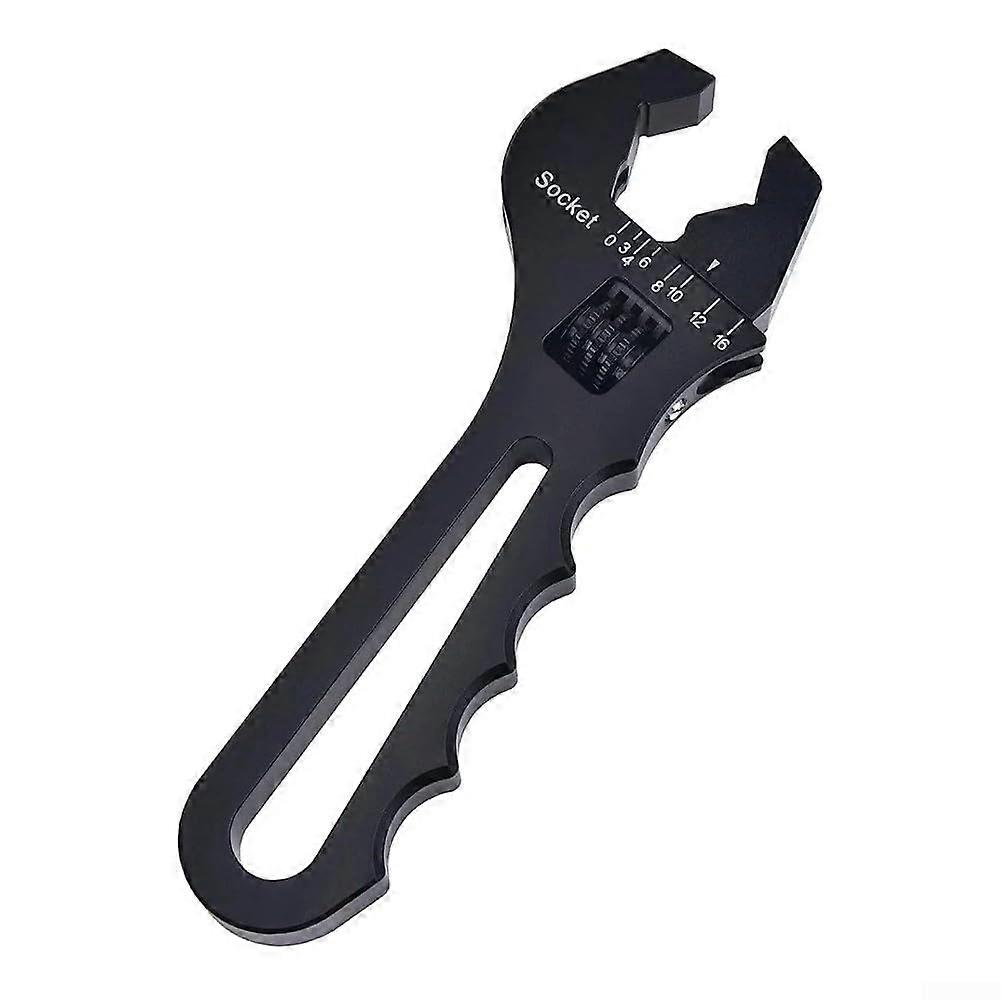Adjustable Aluminum Wrench for Hose Fitting Needs, Lightweight Adjustable Design, Black Color, Versatile Tool