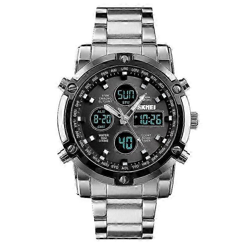 SKMEI 1389 30m Waterproof Large Dial Wrist Watch Blue