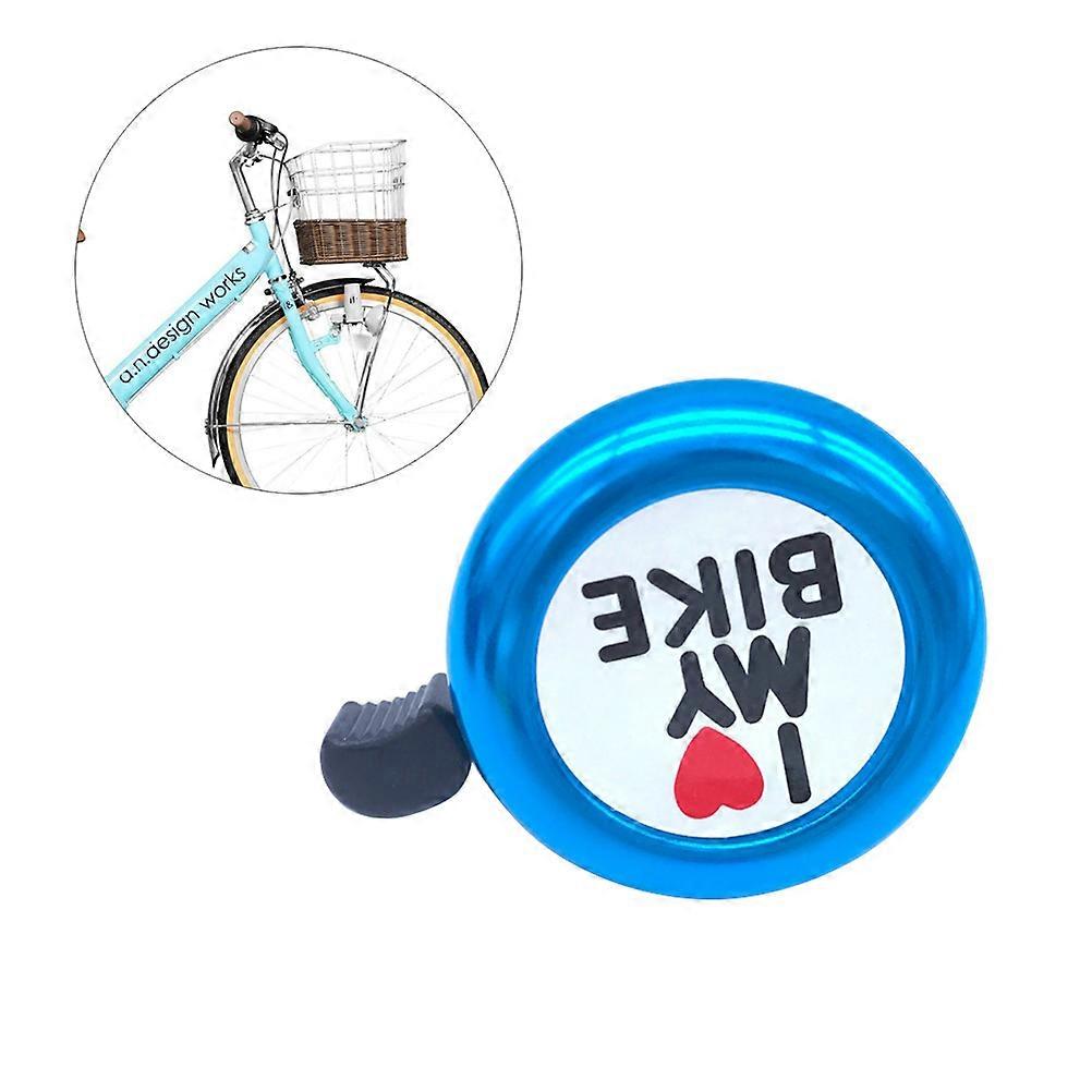 Bike Warning Ring Bell Cycling Handlebar Bell Blue 5.40x5.40x5.00CM Crisp Ringtone 1Pack