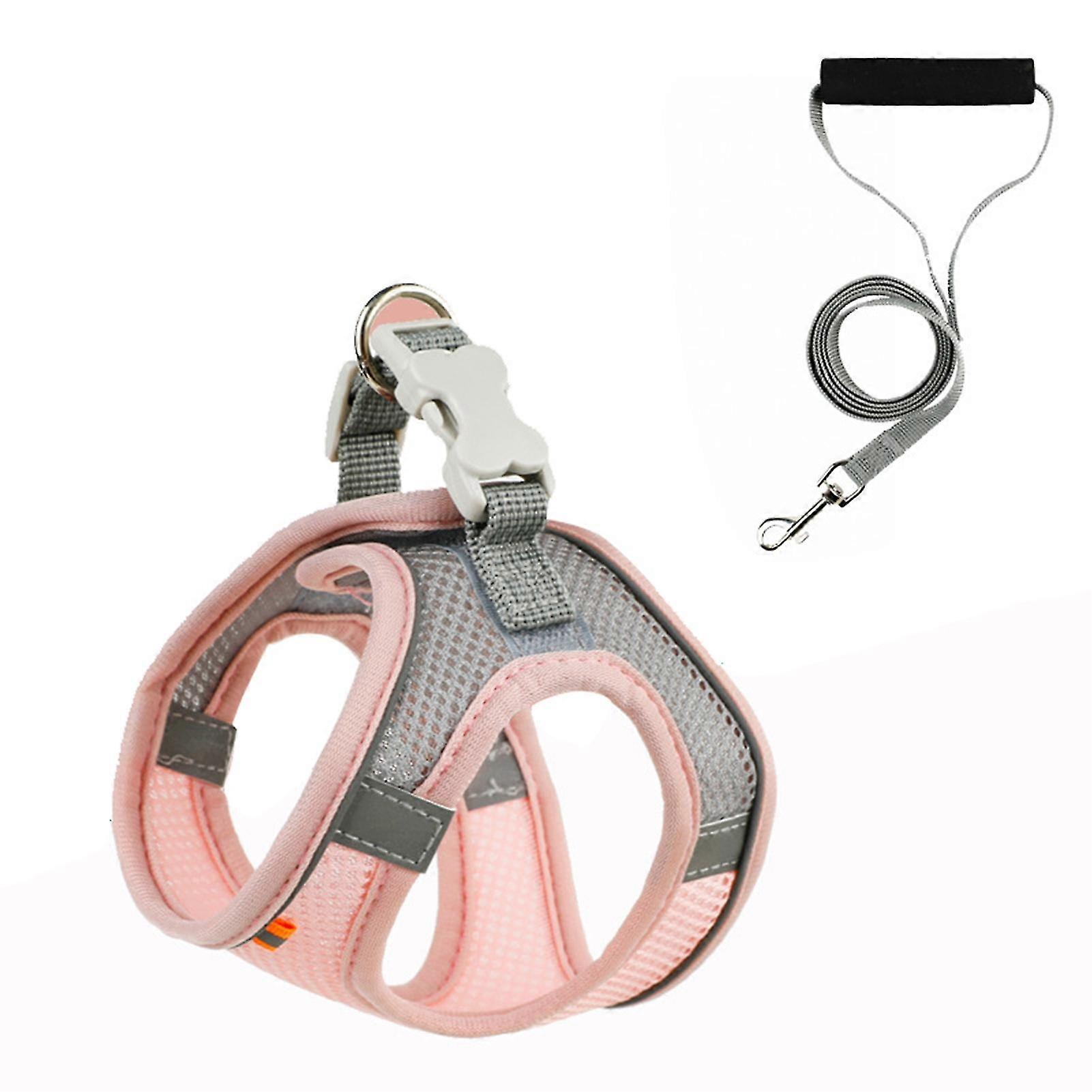 Breathable Mesh Adjustable Reflective Dog Harness for Medium Large Dogs