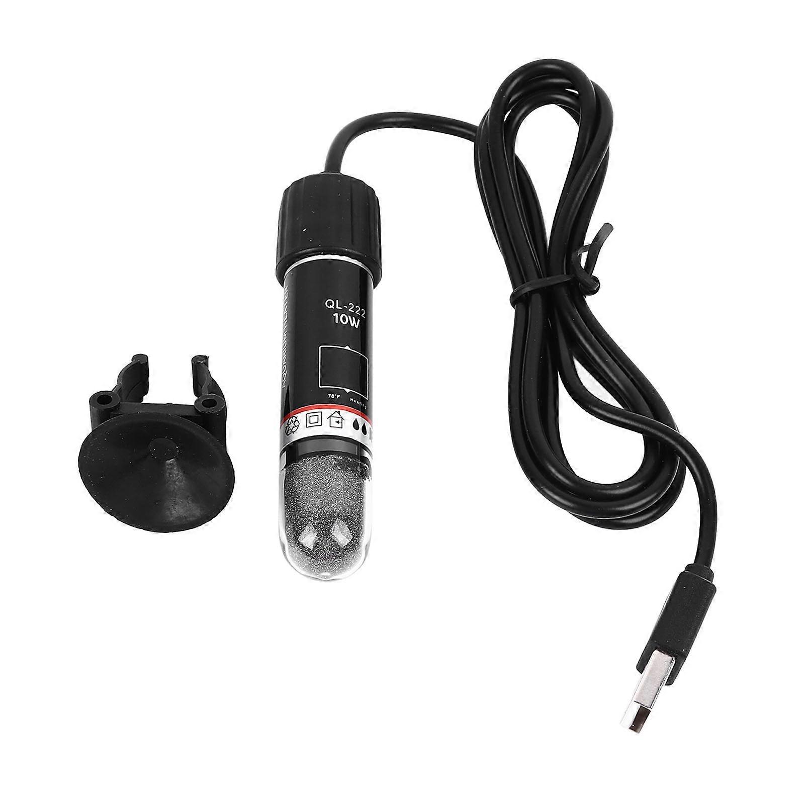 Small Aquarium Heater USB Heating Submersible Fish Tank Heater Low Voltage Constant Temperature Heater